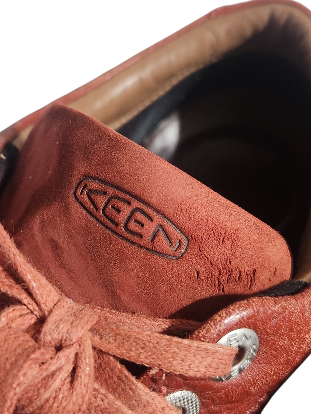 Keen Presidio Shoes Womens Size 8.5 Leather Lace Up Tandoori Red - Picture 6 of 11